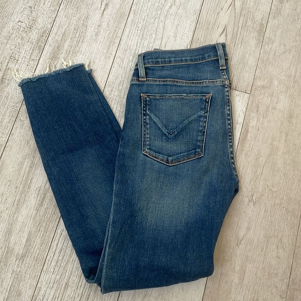 Hudson Jeans Blue Skinny Distressed Denim - Size 27